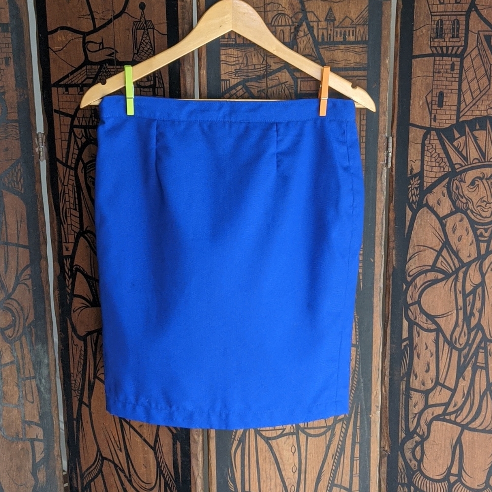 Blue Pencil Skirt